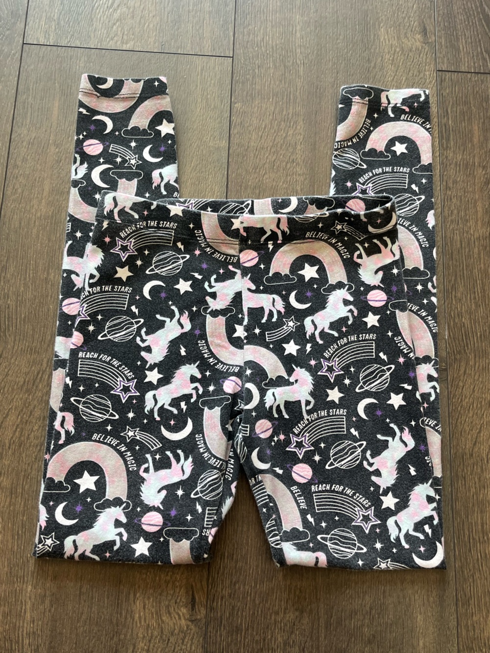 Wonder Nation Unicorn & Space Print Leggings